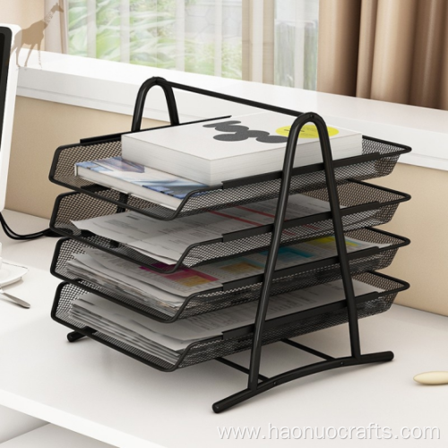 metal wire mesh file basket storage file holder